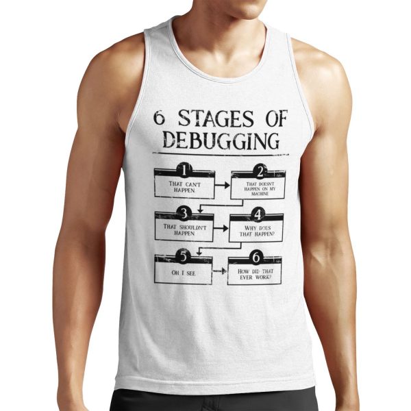 6 Stages Of Debugging All-over-print Unisex Tank Top