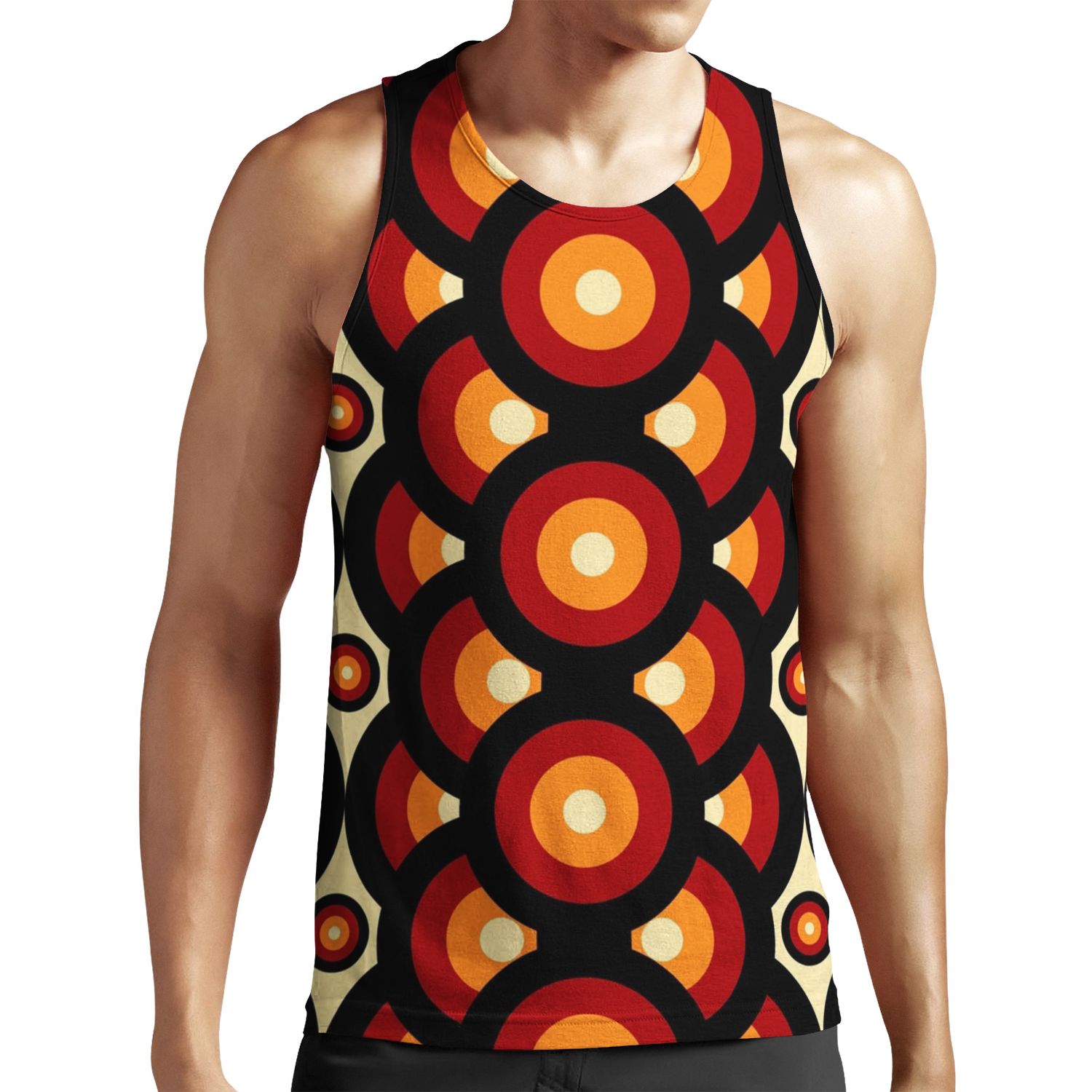 60S 70S Style Retro Vintage Mid Century All-over-print Unisex Tank Top