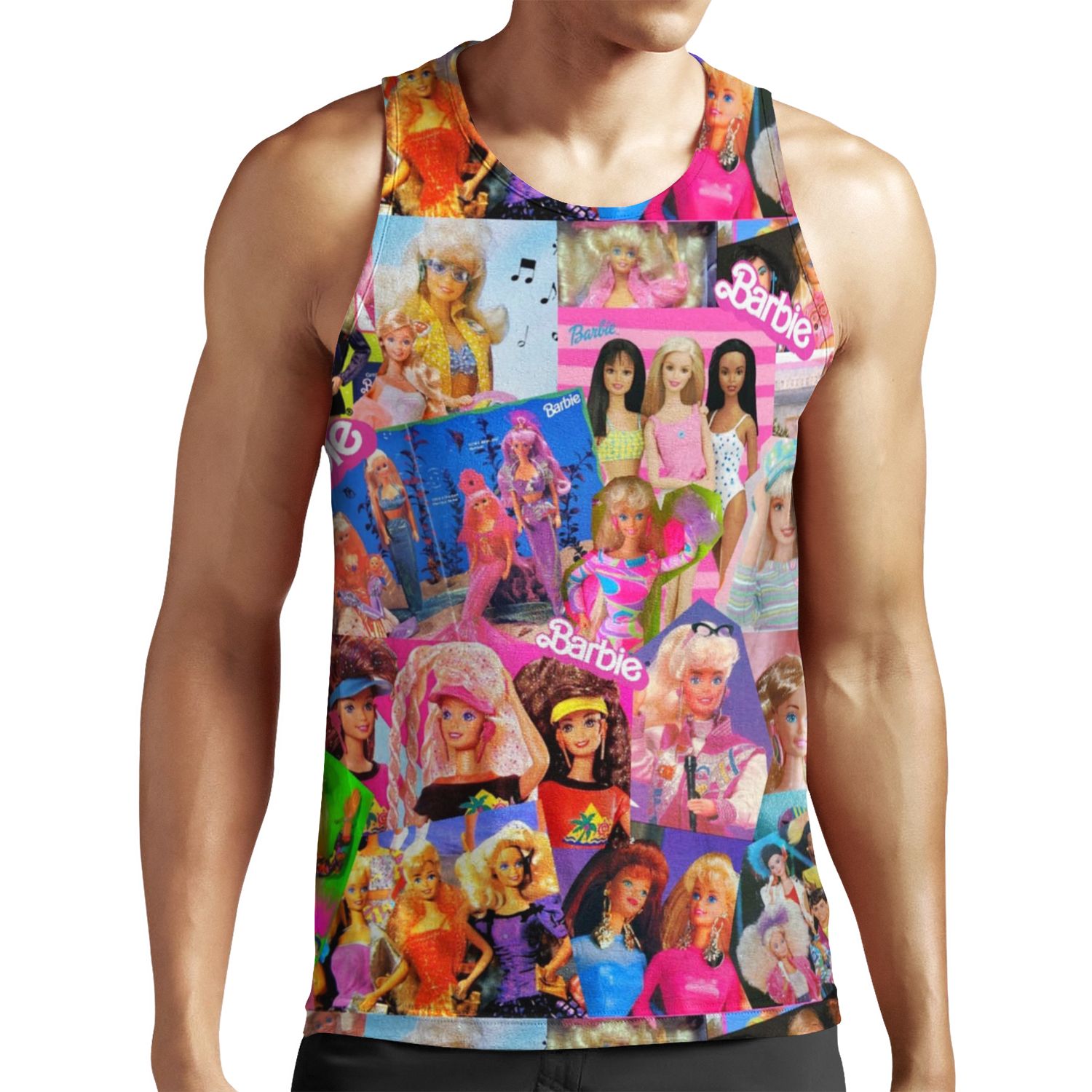 80 S Barbie All-over-print Unisex Tank Top