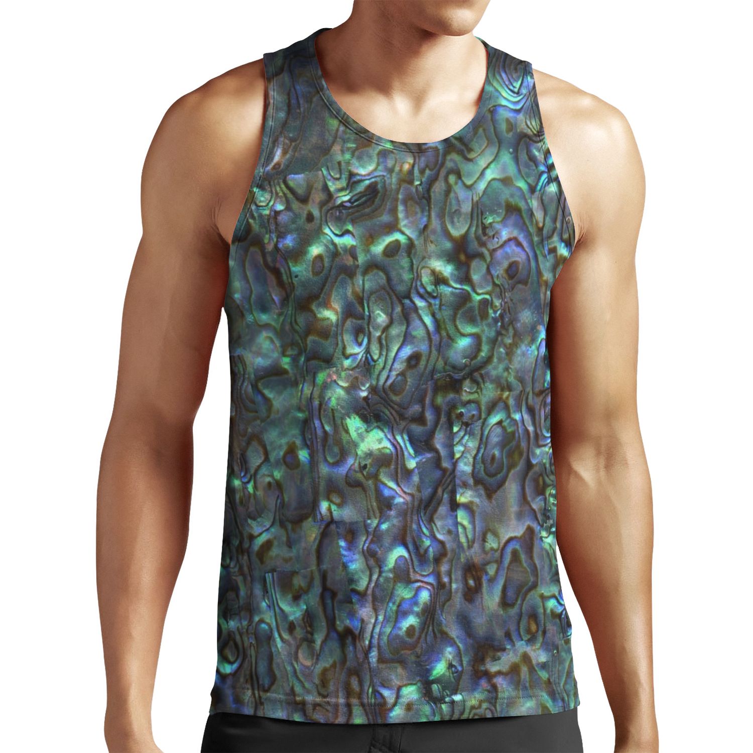 Abalone Shell Paua Shell Seashell Patterns Sea Shells Natural All-over-print Unisex Tank Top