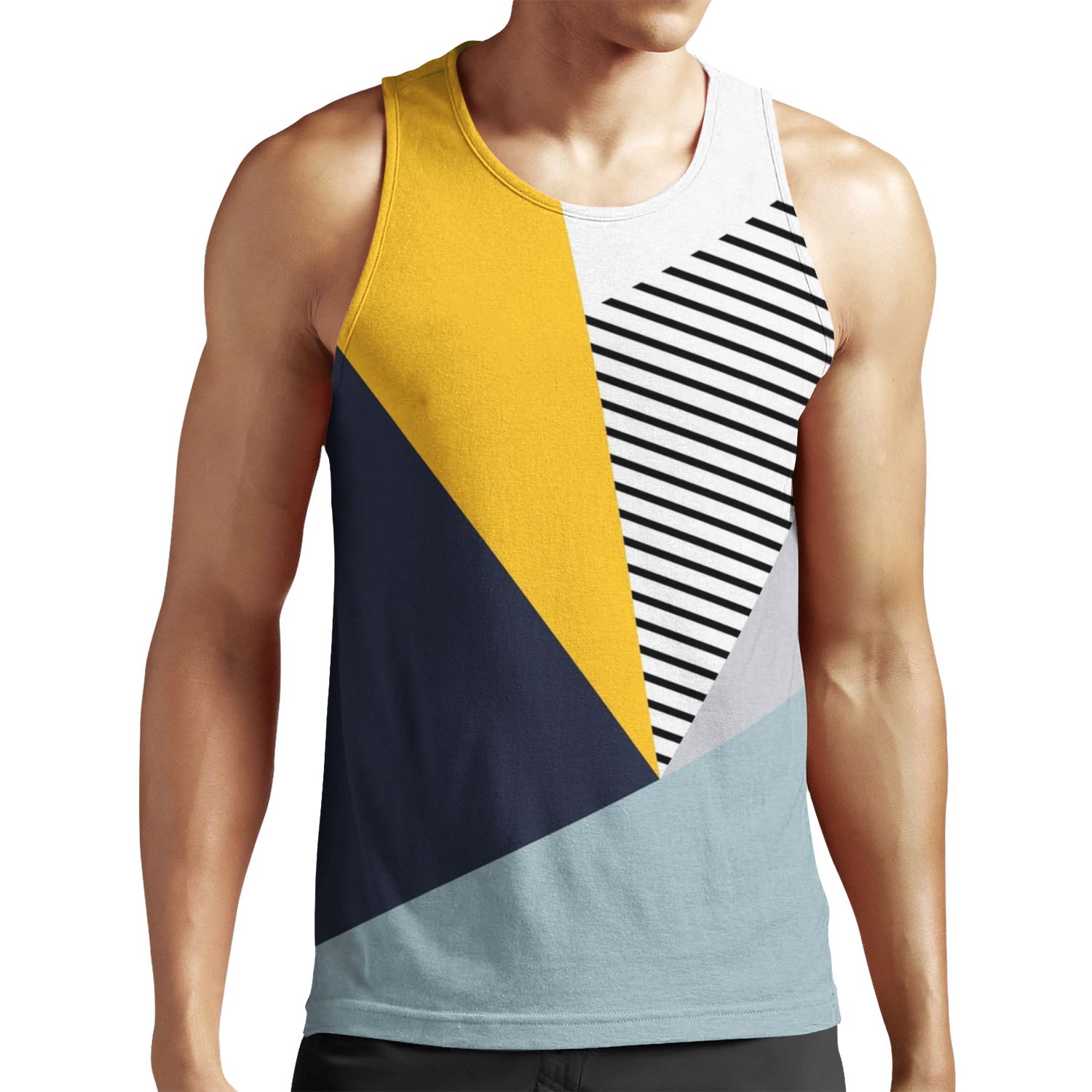 Abstract Geometric Design All-over-print Unisex Tank Top