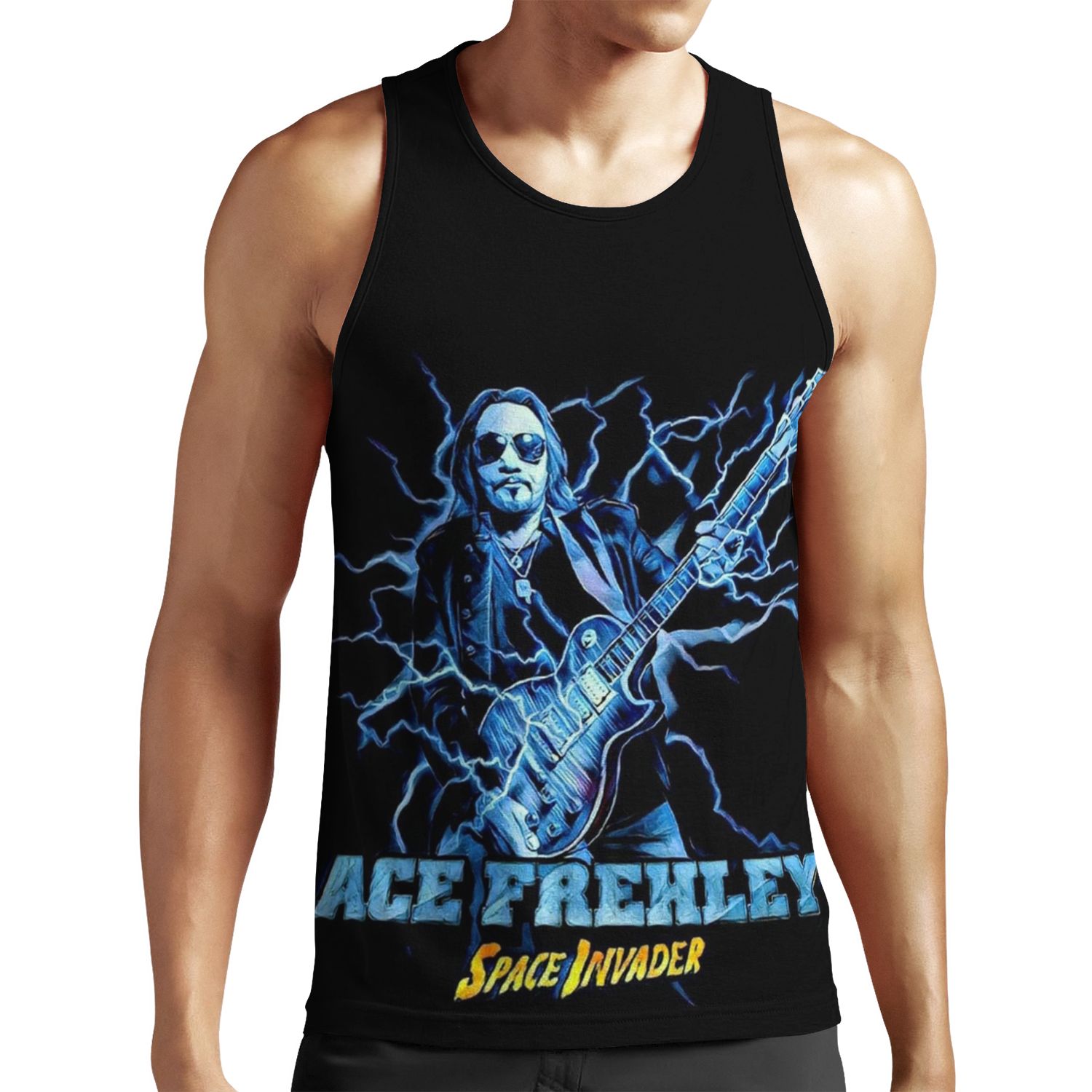 Ace Frehley Space Invader All-over-print Unisex Tank Top