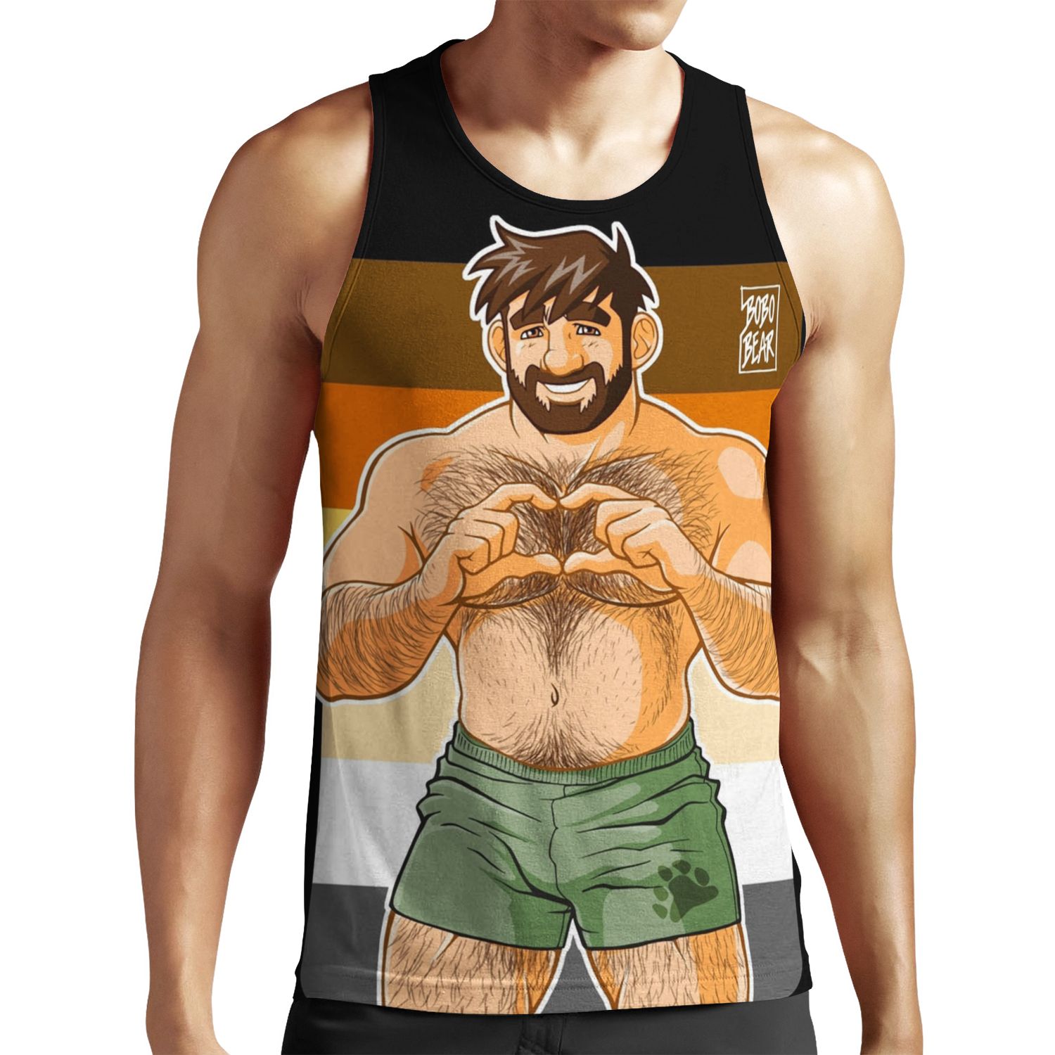 Adam I Love You Bear Pride All-over-print Unisex Tank Top