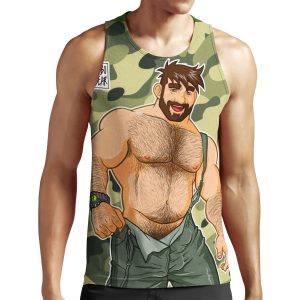 Adam Likes Dungarees Camouflage All-over-print Unisex Tank Top