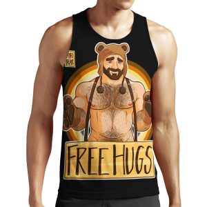 Adam Likes Hugs Bear Pride All-over-print Unisex Tank Top