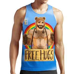 Adam Likes Hugs Gay Pride All-over-print Unisex Tank Top