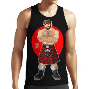 Adam Likes Kilts Shirtless All-over-print Unisex Tank Top