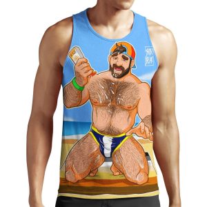 Adam Likes Sun Lotion All-over-print Unisex Tank Top