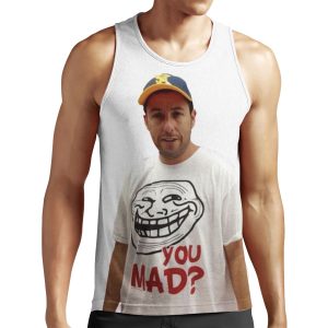 Adam Sandler Wearing A U Mad T Shrit All-over-print Unisex Tank Top