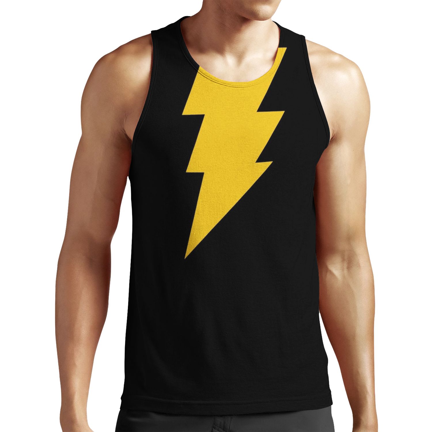 Adam Shazam Black All-over-print Unisex Tank Top