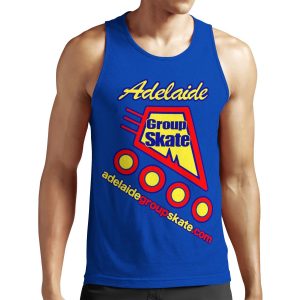 Adelaide Group Skate Blue Simple Design All-over-print Unisex Tank Top