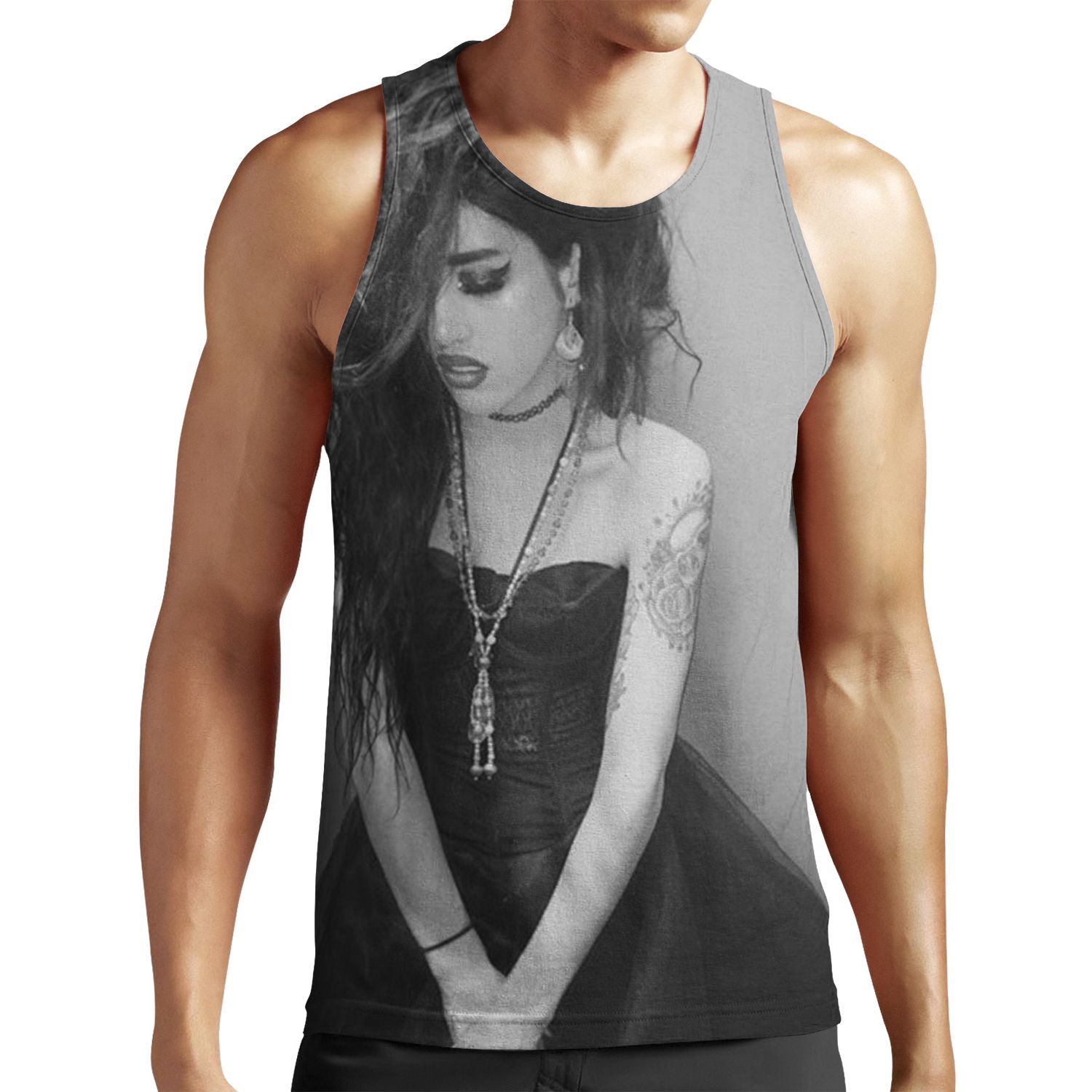 Adore Delano B And W All-over-print Unisex Tank Top