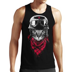 Adventurer Cat All-over-print Unisex Tank Top
