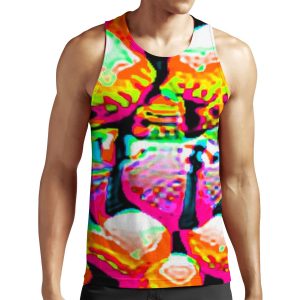 Adversarial Anti Facial Recognition Invisibility Camouflage All-over-print Unisex Tank Top