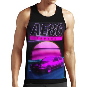 Ae86 Retro Synthwave Poster All-over-print Unisex Tank Top