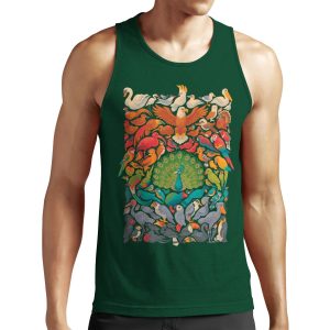 Aerial Spectrum Green All-over-print Unisex Tank Top