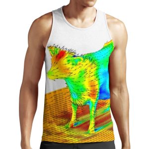 Aerodynamics Of A Cow All-over-print Unisex Tank Top