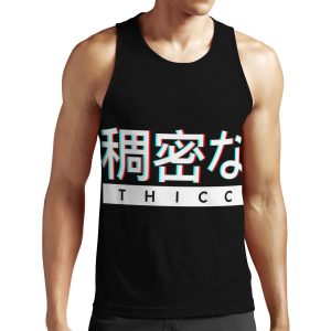 Aesthetic Japanese Thicc Logo All-over-print Unisex Tank Top