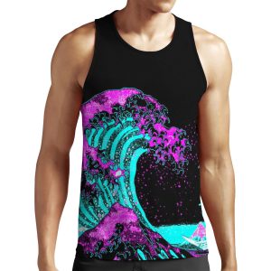 Aesthetic The Great Wave Off Kanagawa Hokusai All-over-print Unisex Tank Top