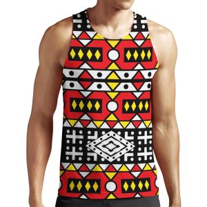 African Pattern Wax Design Kizomba Samakaka Ankara Print Angola All-over-print Unisex Tank Top