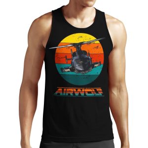 Airwolf Sunset 1980S Retro Classic All-over-print Unisex Tank Top