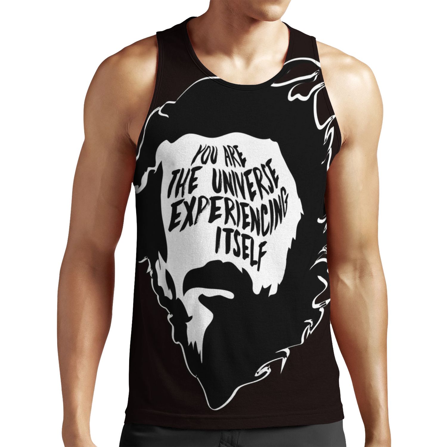 Alan Watts You Are The Universe Experiencing Itself All-over-print Unisex Tank Top