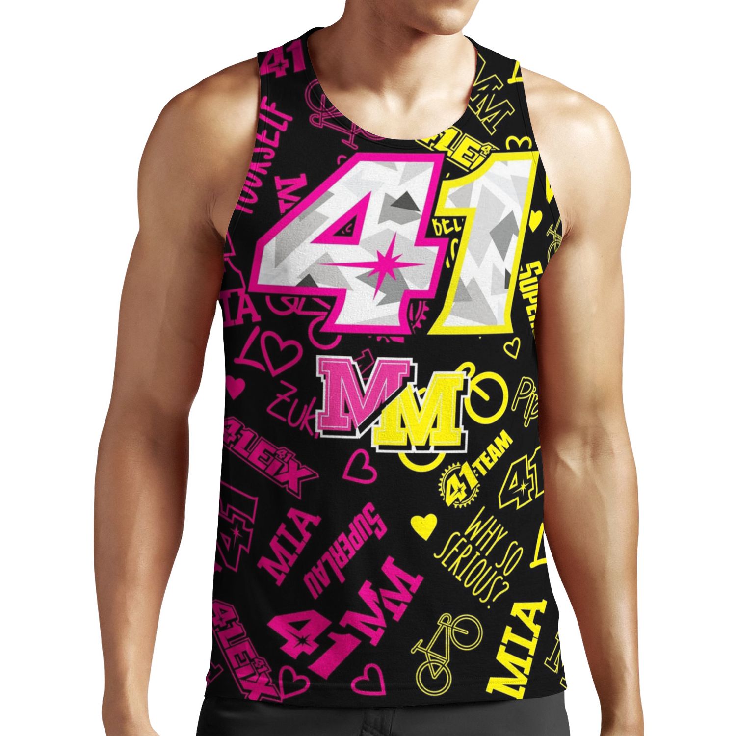 Aleix Espargaro Number 41 All-over-print Unisex Tank Top
