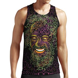 Alexander Shulgin Mdma And 2C B Molecules Psychedelic Portrait All-over-print Unisex Tank Top