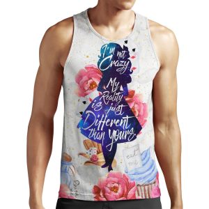 Alice I M Not Crazy All-over-print Unisex Tank Top
