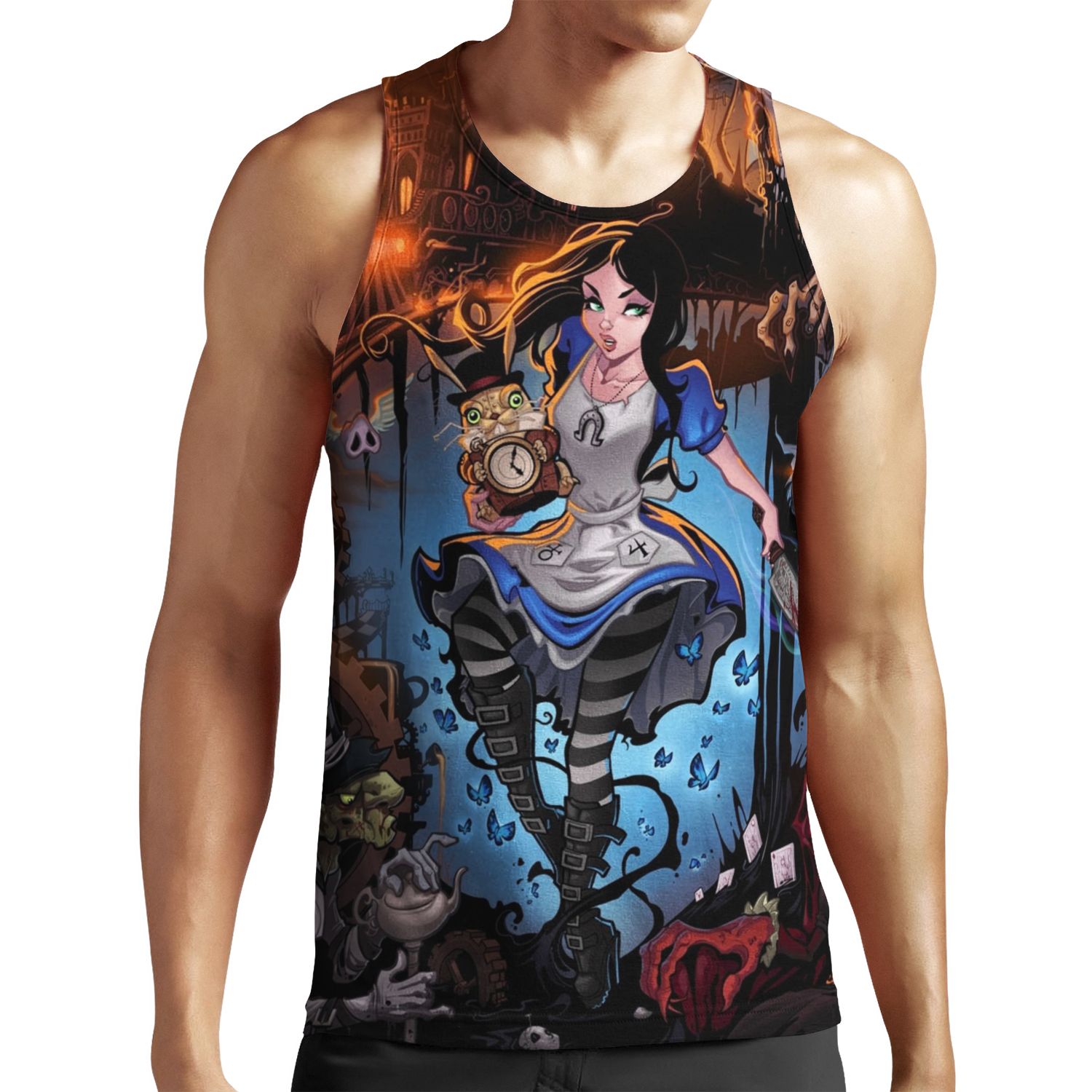 Alice In Wonderland All-over-print Unisex Tank Top