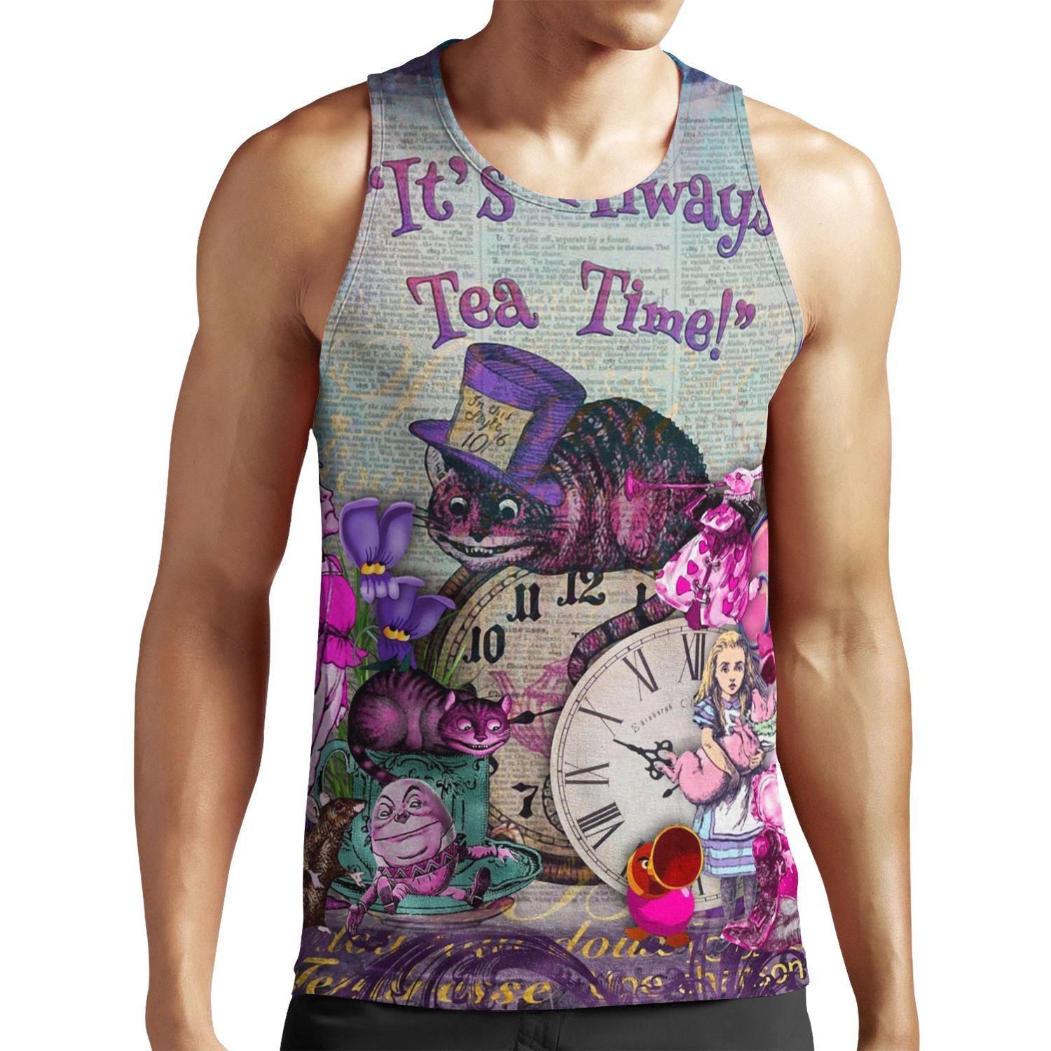 Alice Vintage All-over-print Unisex Tank Top