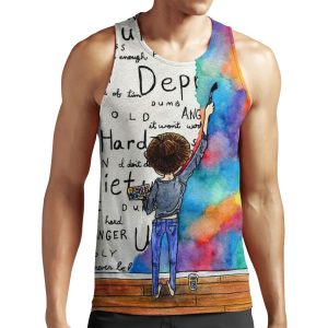 Always Keep Fighting Watercolor Painting 2015 Revamp All-over-print Unisex Tank Top