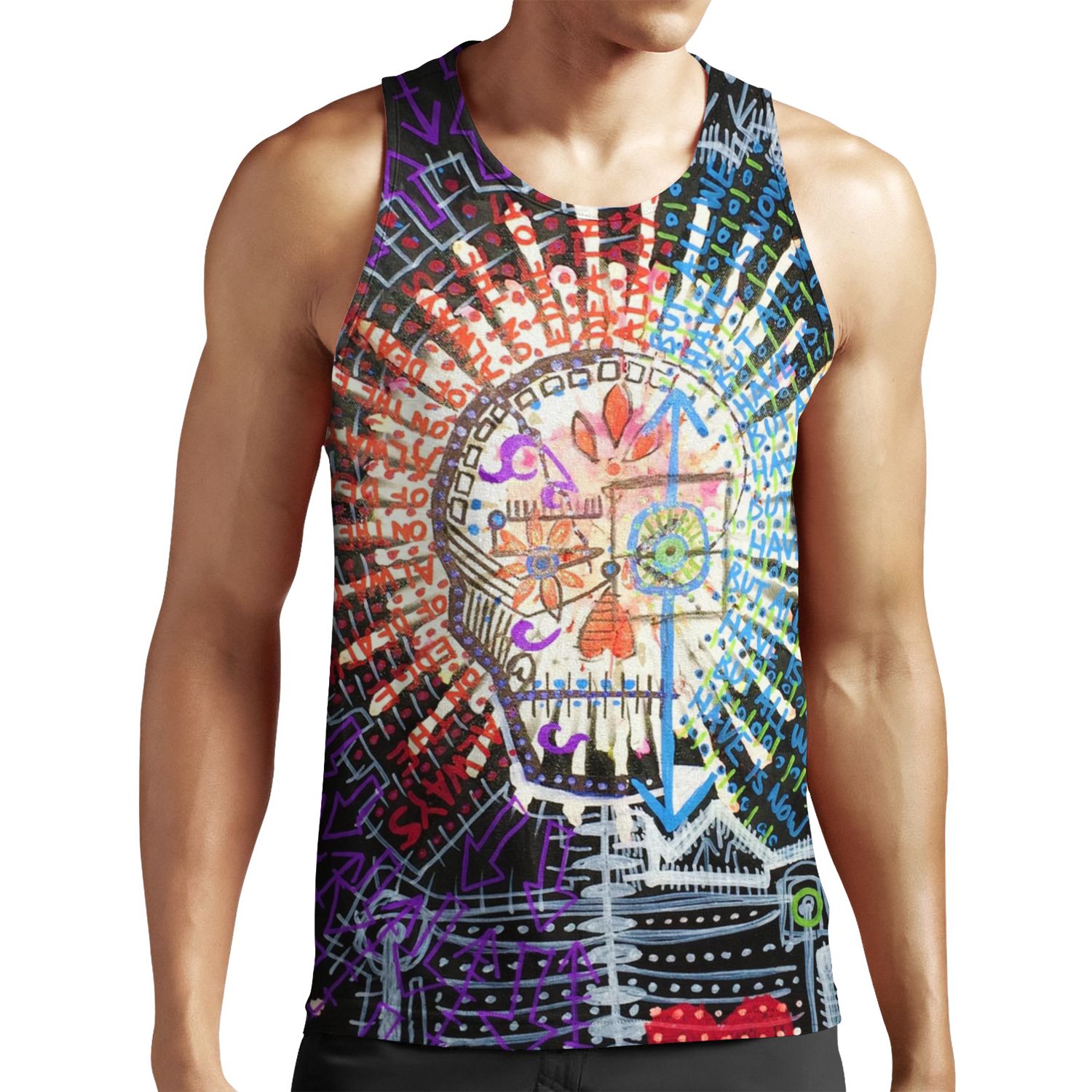 Always On The Edge Of Death But All We Have Is Now All-over-print Unisex Tank Top