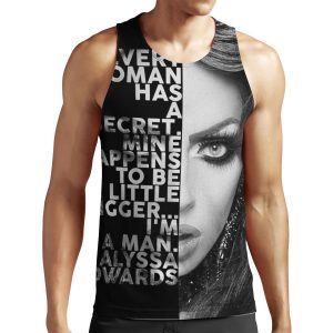 Alyssa Edwards Text Portrait All-over-print Unisex Tank Top