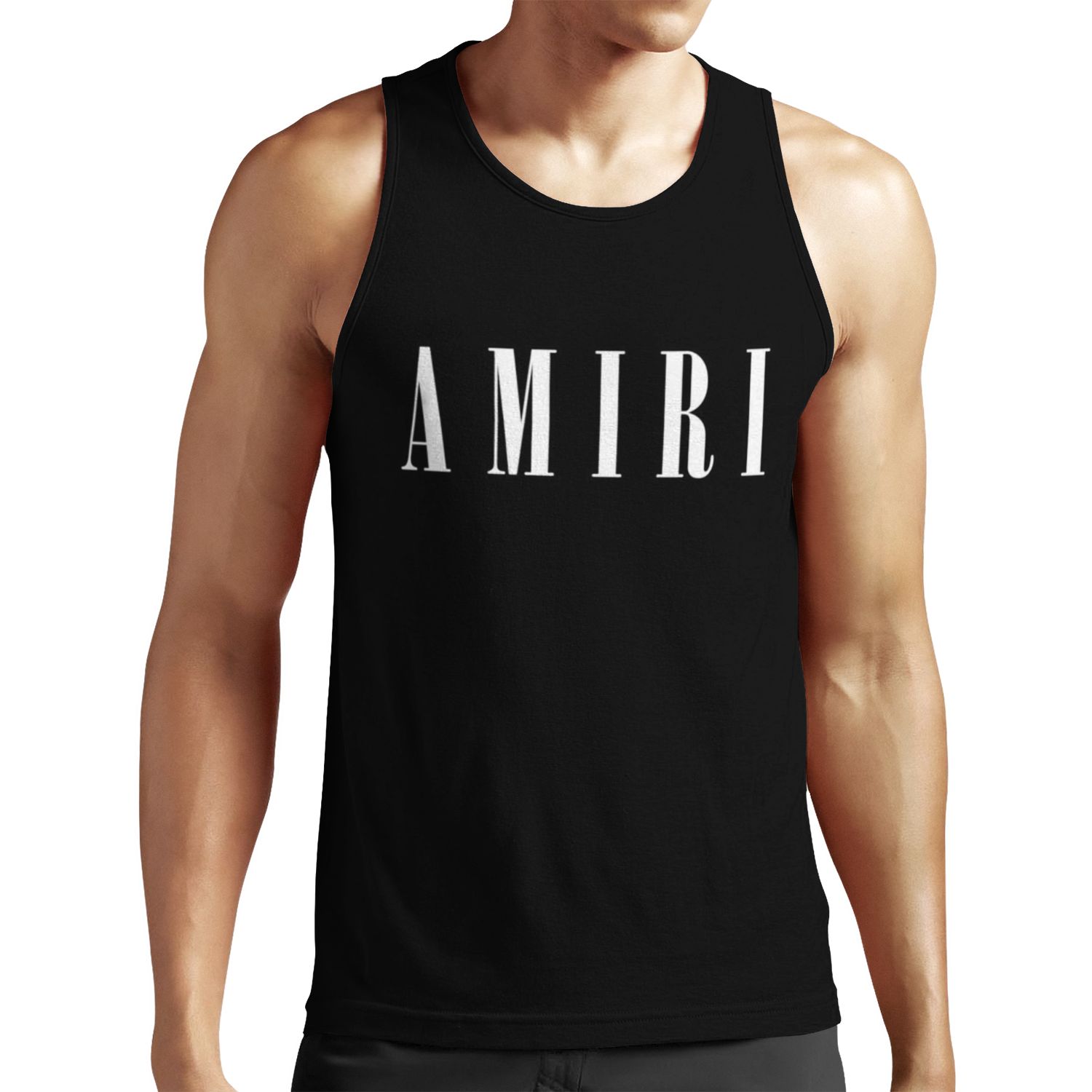 Amiri White Font All-over-print Unisex Tank Top