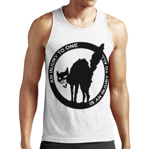 An Injury To One Is An Injury To All Anarcho Syndicalist Logo All-over-print Unisex Tank Top