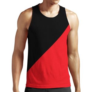 Anarcho Communist Black And Red All-over-print Unisex Tank Top