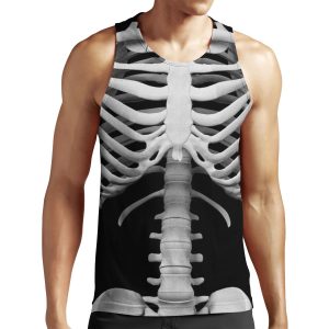 Anatomy White Bones Skeleton All-over-print Unisex Tank Top