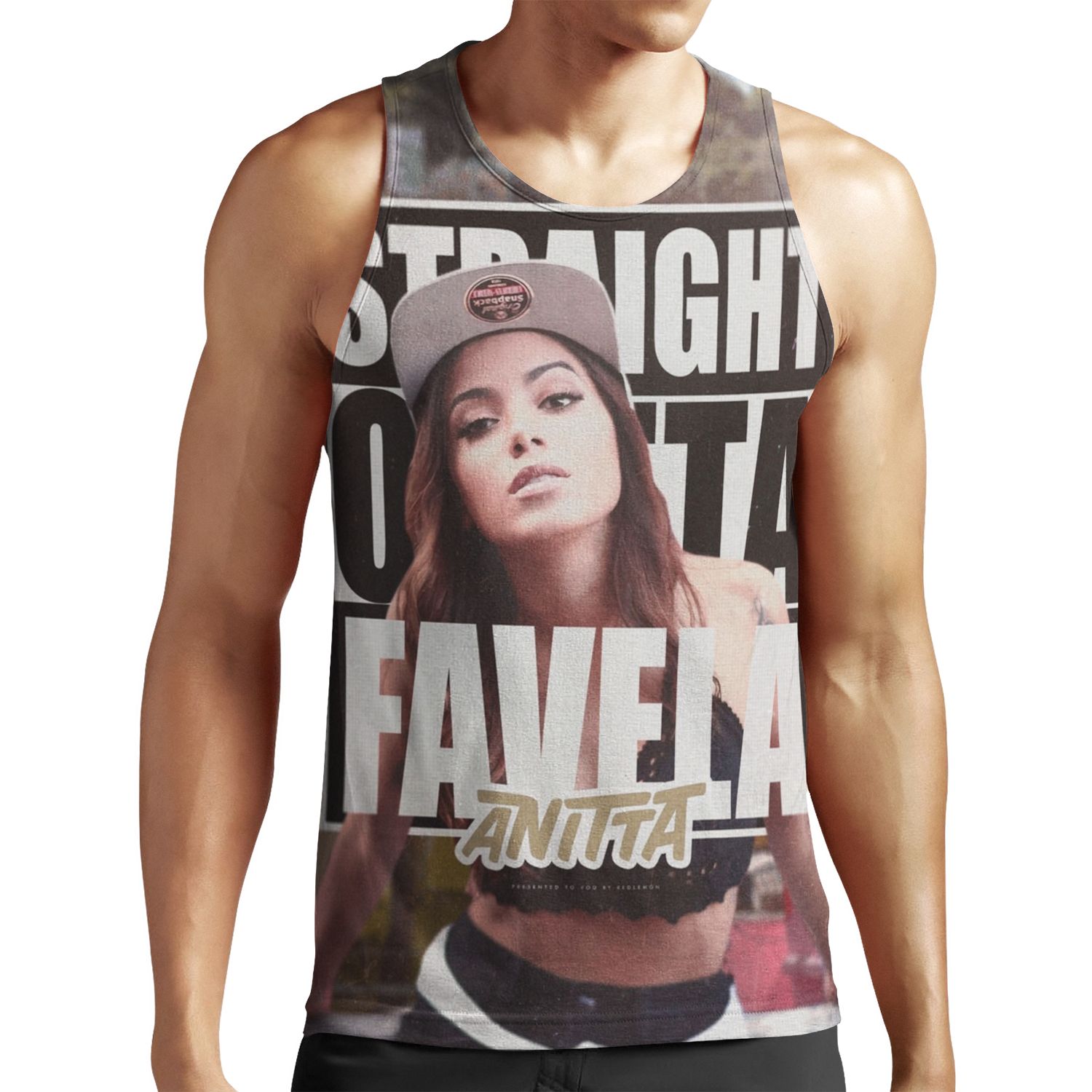 Anitta Straight Outta Favela All-over-print Unisex Tank Top