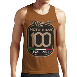 Anniversary 100Th Moto Guzzi Yeahh All-over-print Unisex Tank Top