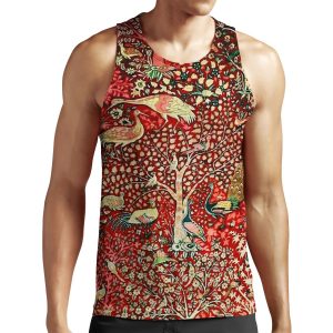 Antique Persian Rug Bird Tree Flowers Ca 1600 Print All-over-print Unisex Tank Top