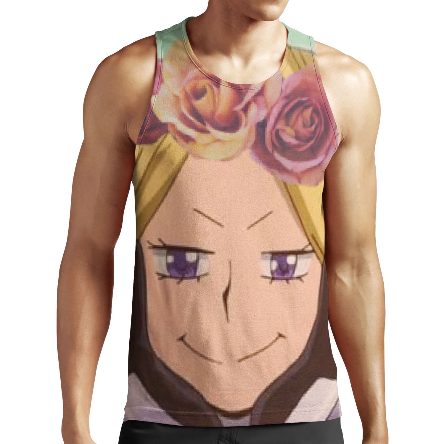Aoyama Flower Crown Edit All-over-print Unisex Tank Top
