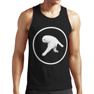 Aphex Twin Two Legged Cat White Logo All-over-print Unisex Tank Top