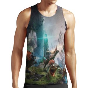 Ark Survival Evolve Dino Fight All-over-print Unisex Tank Top