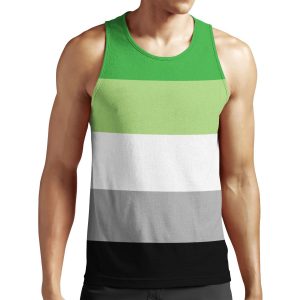 Aromantic Pride Flag Shirt All-over-print Unisex Tank Top