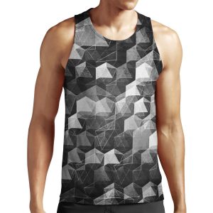 As The Curtain Falls Monochrome All-over-print Unisex Tank Top