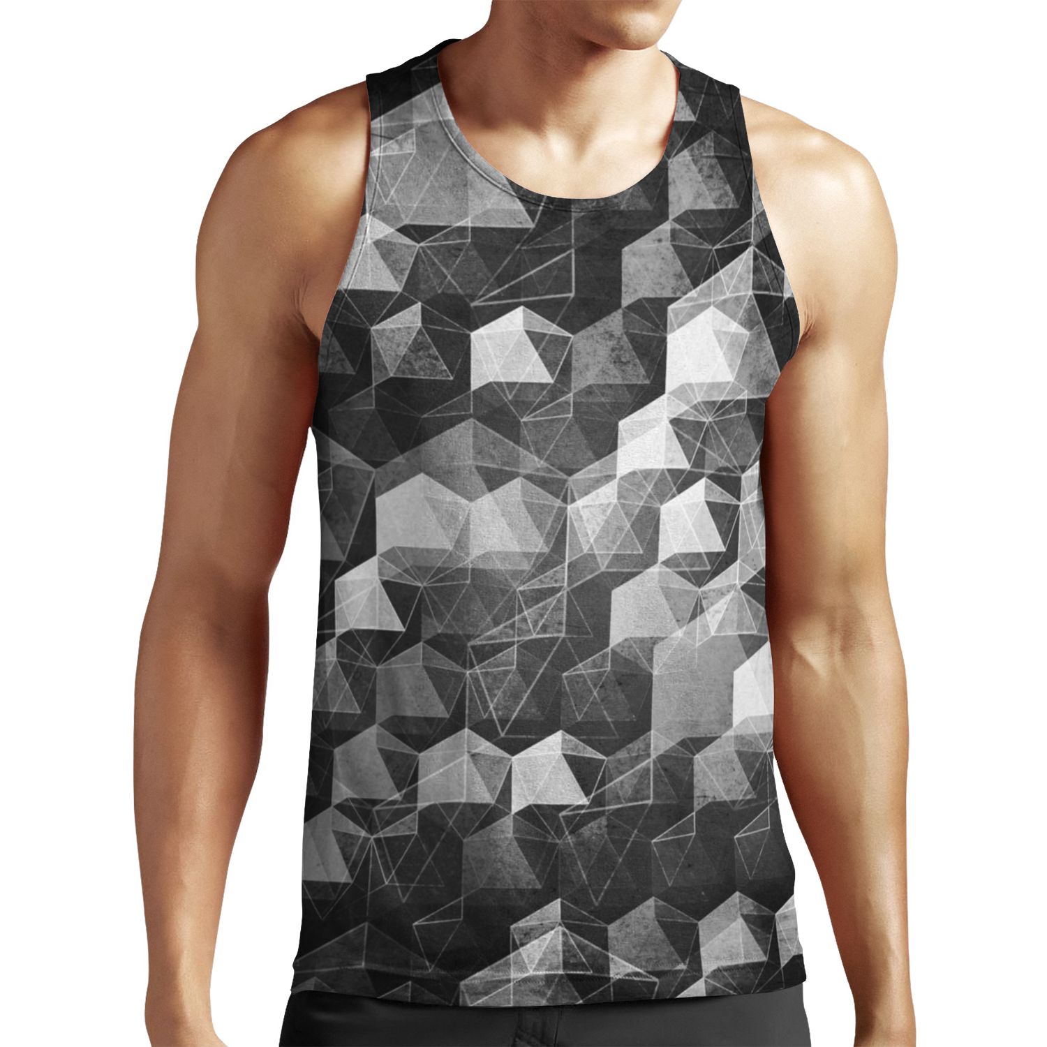 As The Curtain Falls Monochrome All-over-print Unisex Tank Top