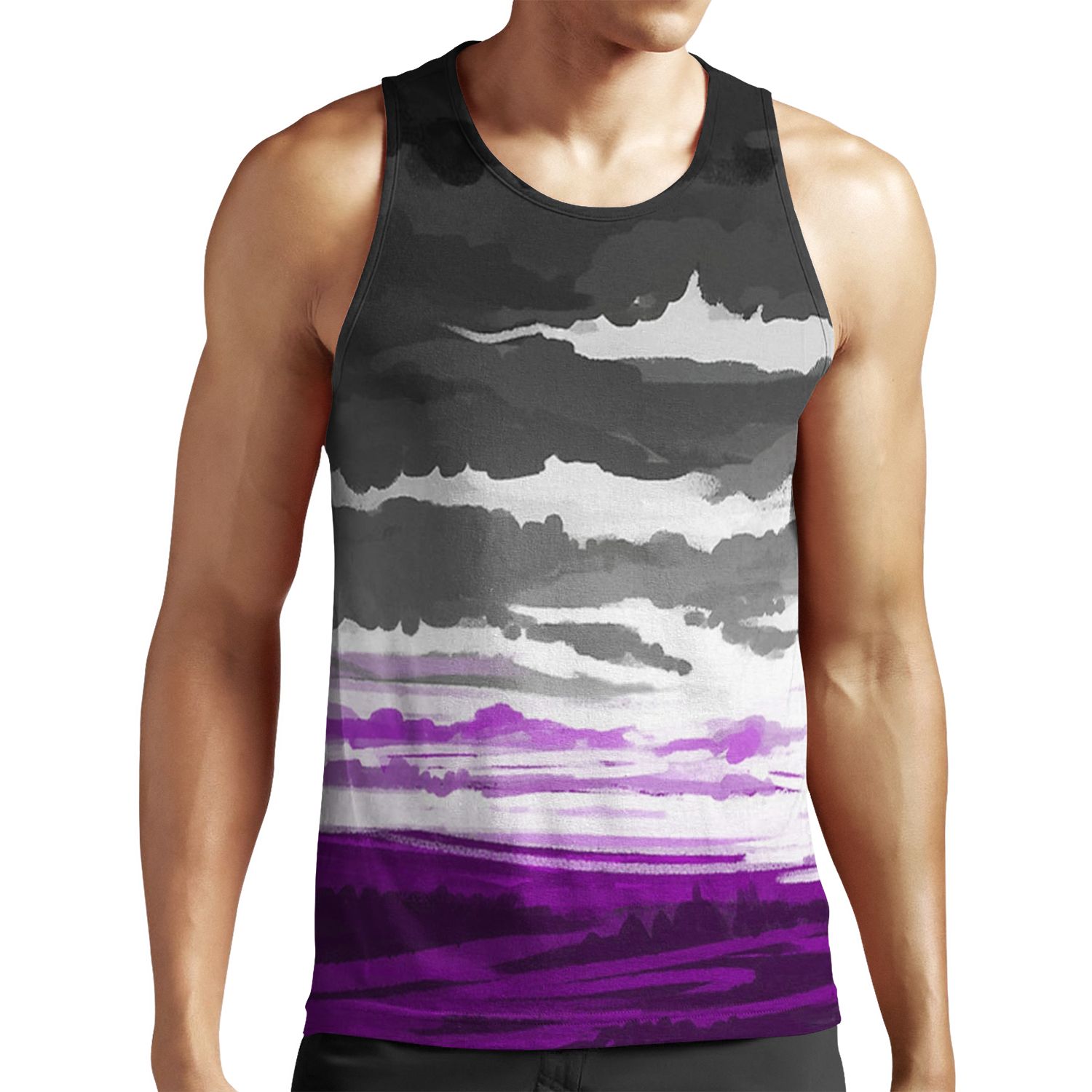 Asexual Art Flag All-over-print Unisex Tank Top