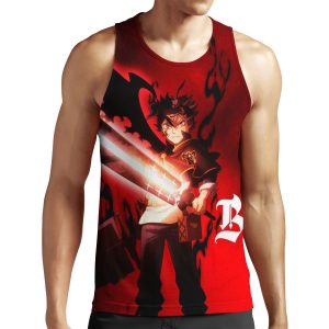 Asta Black Clover All-over-print Unisex Tank Top