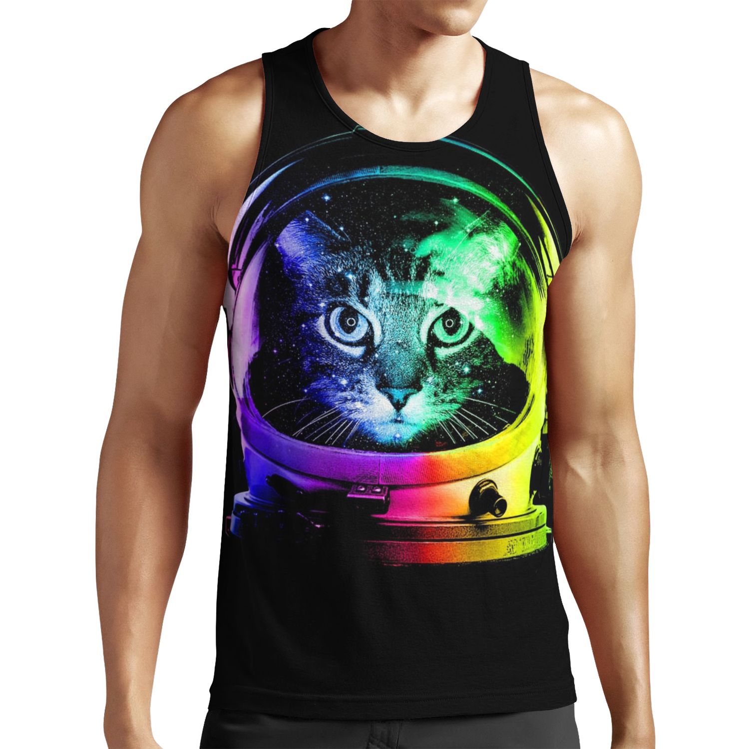 Astronaut Cat All-over-print Unisex Tank Top